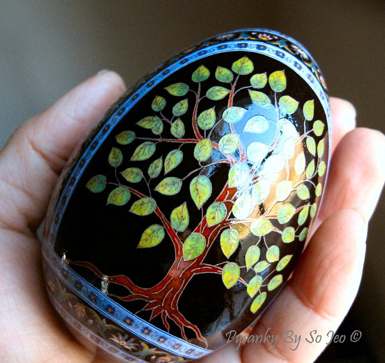 Trees Ukrrainian Easter Egg Pysanky By So Jeo